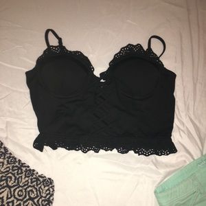 Black Crop Top/ Shorts